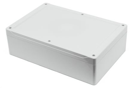 Hammond 1555 Series Polycarbonate Enclosure, IP68, 11.81 x 7.87 x 3.54in [1555X2GY]; 229-1196
