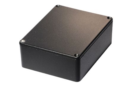 Hammond 1590 Series Die Cast Aluminium Alloy Enclosure, IP54, 119 x 94 x 42mm [1590BBSBK]; 229-1557