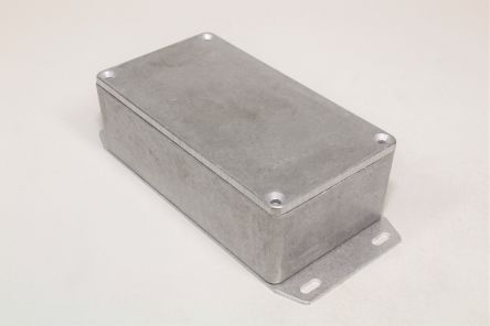 Hammond 1590-RIBBED Series Die Cast Aluminium Alloy Enclosure, IP54, Flanged, 121 x 66 x 36mm [1590NF]; 229-1576