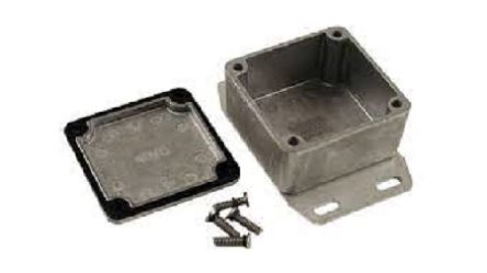 Hammond 1590 Series Die Cast Aluminium Alloy Enclosure, IP65, Flanged, 51 x 51 x 31mm [1590WLBF]; 229-1597