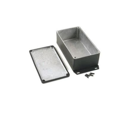 Hammond 1590 Series Die Cast Aluminium Alloy Enclosure, IP65, Flanged, 153 x 83 x 50mm [1590WP1FBK]; 229-1600