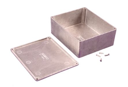 Hammond 1590 Series Clear Die Cast Aluminium Alloy Enclosure, IP54, 145 x 121 x 56mm [1590X]; 229-1611