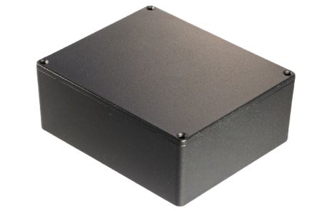 Hammond 1590 Series Die Cast Aluminium Alloy Enclosure, IP54, 145 x 121 x 56mm [1590XBK]; 229-1612