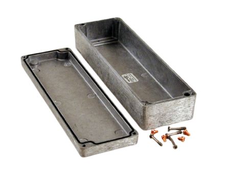 Hammond 1590Z Series Clear Die Cast Aluminium Alloy Enclosure, IP68, IK08, 250 x 80 x 57mm [1590Z140]; 229-1617