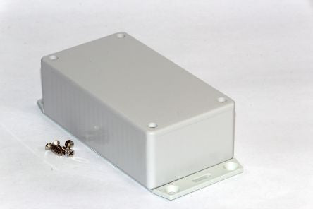 Hammond 1591 Series ABS Enclosure, IP54, Flanged, 120 x 65 x 40mm [1591CF2SGY]; 229-1643