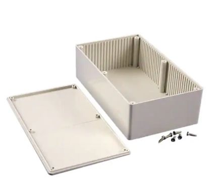 Hammond 1591 Series Grey ABS Enclosure, IP54, 190 x 110 x 57mm [1591ESGY]; 229-1648