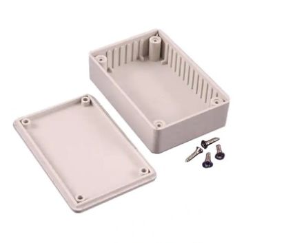 Hammond 1591 Series ABS Enclosure, IP54, 85 x 56 x 26mm [1591MSGY]; 229-1651