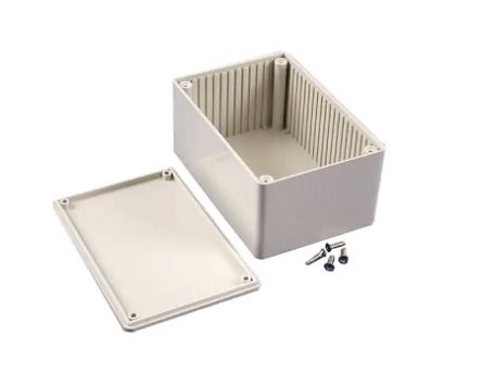 Hammond 1591 Series ABS Enclosure, IP54, 120 x 80 x 59mm [1591TSGY]; 229-1655
