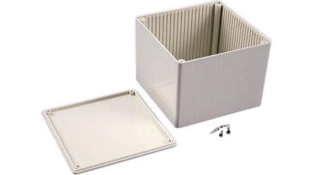 Hammond 1591 Series ABS Enclosure, IP54, 120 x 120 x 94mm [1591VSGY]; 229-1659