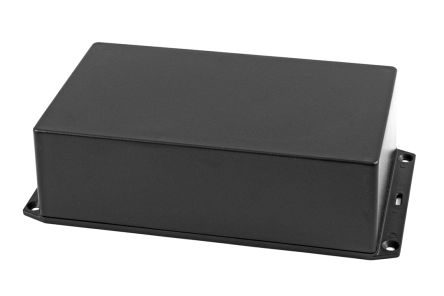 Hammond 1591XX Series ABS Enclosure, IP54, Flanged, 193 x 112 x 56mm [1591XXESFLBK]; 229-1662