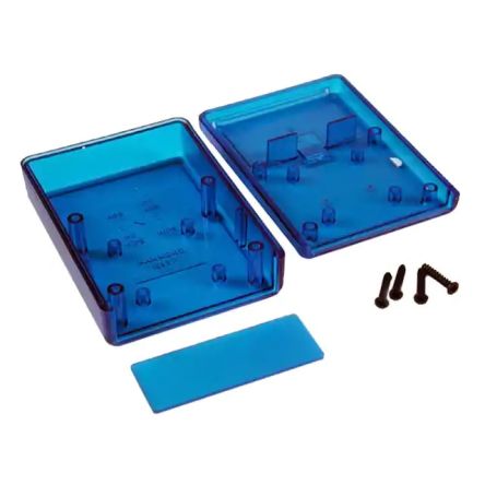 Hammond Transparent Blue ABS ABS Case, 91 x 66 x 28mm [1593PTBU]; 229-1676