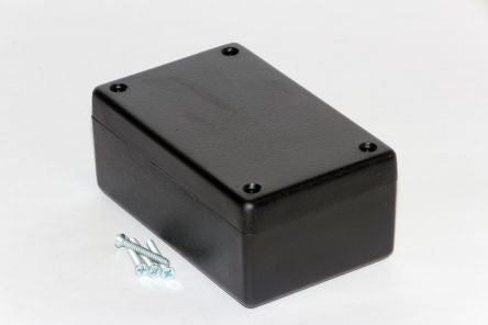 Hammond 1594 Series ABS Enclosure, IP54, 104 x 66 x 33mm [1594CSBK]; 229-1691