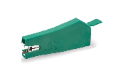 Sato Parts Crocodile Clip, Copper Alloy Contact, 5A, Green [C-100-G]; 229-4931