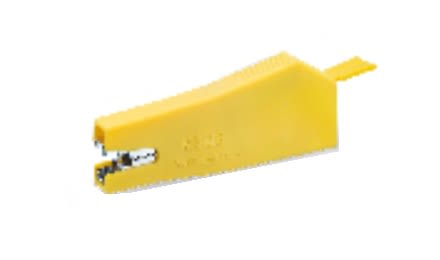 Sato Parts Crocodile Clip, Copper Alloy Contact, 5A, Yellow [C-100-HY]; 229-4938