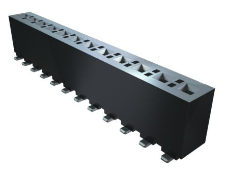 Samtec FHP Series Straight Surface Mount PCB Socket, 2-Contact, 1-Row, 3.962mm Pitch, Solder Termination [FHP-02-02-T-S-K-TR]; 229-5044