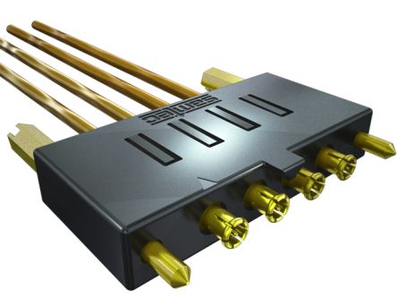 Samtec GRF1 Series, Jack Through Hole, 50Ω, Solder Termination, Right Angle Body [GRF1-J-P-02-E-RA-TH1-E]; 229-5050