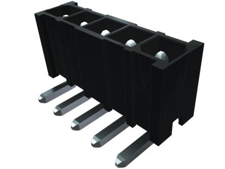 Samtec IPBT Series Right Angle Through Hole PCB Header, 30 Contact(s), 4.19 mm Pitch, 2 Row(s), Shrouded [IPBT-115-H1-T-D-RA-K]; 229-5089