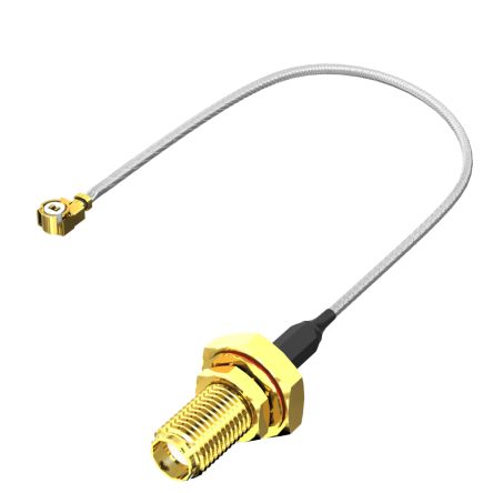 Samtec MH113 Series Male MHF1 to Female SMA, 300mm, RF Coaxial, Terminated50 Ω [MH113-MH1RP-01SB1-0300]; 229-5105
