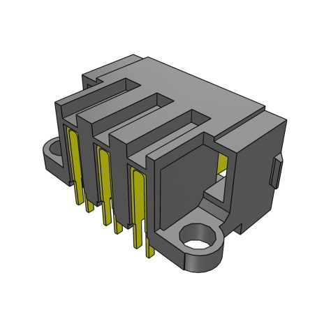 Samtec MPT Series Right Angle Through Hole PCB Header, 3 Contact(s), 5 mm Pitch, 1 Row(s), Shrouded [MPT-03-01-01-L-RA-SD]; 229-5123
