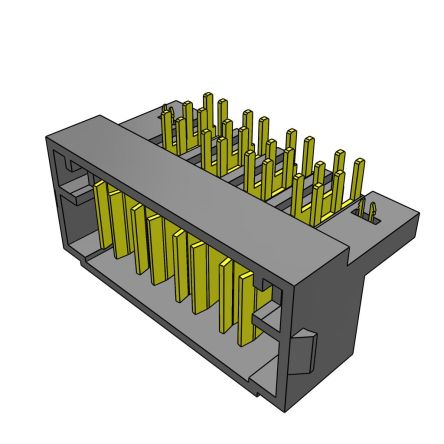 Samtec MPT Series Right Angle Through Hole PCB Header, 4 Contact(s), 5 mm Pitch, 1 Row(s), Shrouded [MPT-04-01-01-L-RA-LC]; 229-5127