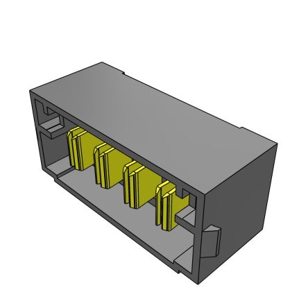 Samtec MPT Series Vertical Vertical PCB Header, 4 Contact(s), 5 mm Pitch, 1 Row(s), Shrouded [MPT-04-6.30-03-T-V]; 229-5133