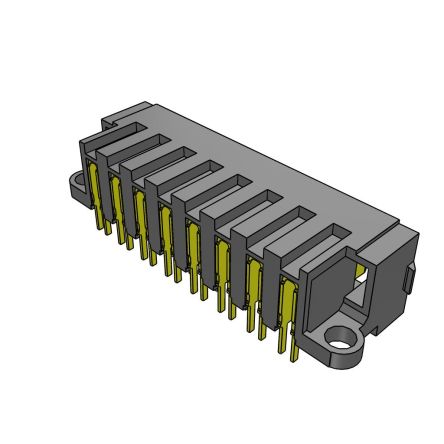 Samtec MPT Series Right Angle Right Angle PCB Header, 8 Contact(s), 5 mm Pitch, 1 Row(s), Shrouded [MPT-08-01-03-L-RA-SD]; 229-5138