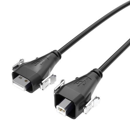 Samtec USB 2.0, Male USB A to Male USB B, 3m [RCU-G-03.00-AMS-BMS]; 229-5173