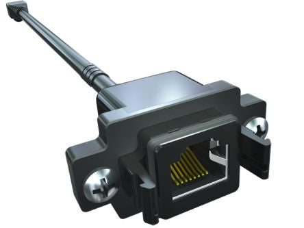Samtec RPCE Series Female Ethernet Connector, Panel Mount, Cat5e 1 Port [RPCE-01-E-00.25-BC-C5E]; 229-5178