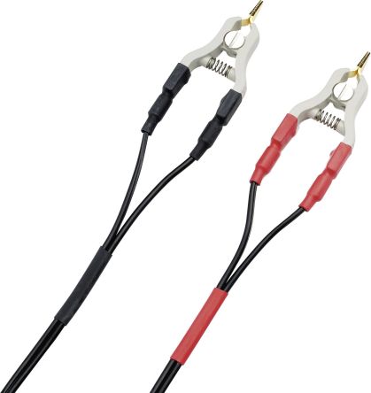 Chauvin Arnoux Black, Red Kelvin Clip, 1A [P01101783]; 229-6104