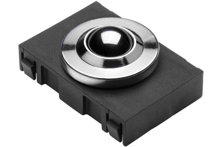 RS PRO Ball Transfer Unit with 16mm diameter Stainless Steel ball [0]; 229-9168