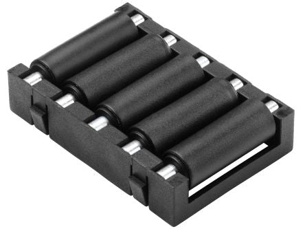 RS PRO Zinc Plated Steel Round Conveyor Roller 9mm Dia. x 50mm L, 100N Load Capacity [0]; 229-9196