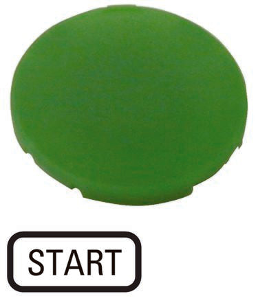 Eaton Button Plate for Use with M22-DG-X, M22(S)-D-X, M22(S)-DR-X, M30C-FD-X, M30C-FDR-X, Start [218196 M22-XD-G-GB1]; 229-9453