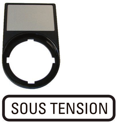 Eaton Legend Holder for Use with Pushbuttons, Sous Tension [256796 M22S-ST-F68]; 229-9485
