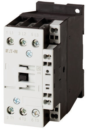 Eaton Contactor, 400 V Coil, 3-Pole, 25 A, 11 kW, 1NC [277685 DILMC25-01(RDC24)]; 229-9509