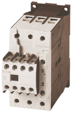 Eaton Contactor, 400 V Coil, 3-Pole, 50 A, 22 kW, 2NC, 2NO [277862 DILM50-22(230V50HZ,240V60HZ)]; 229-9510