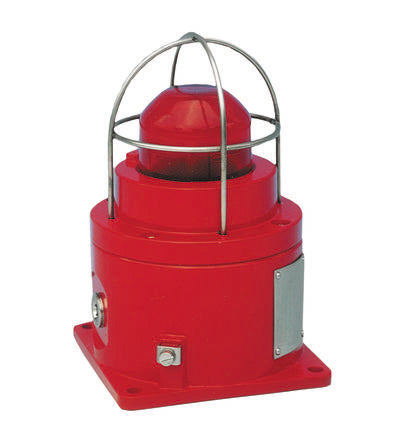 Eaton HAC SM87HXBA Series Red Flashing Beacon, 24 V, Base Mount, Xenon Bulb [SM87HXBSB024RY1B1RNNR]; 229-9723