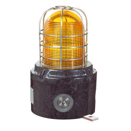 Eaton HAC XB15 Series Yellow Beacon, 24 V, Direct Mount with Backstrap, Xenon Bulb [XB15B0241506YWBNR]; 229-9728