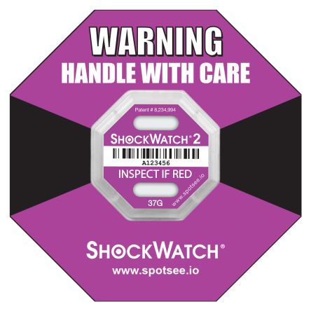 SpotSee Shock Label 6.35mm x 42.93mm, 10 [49000K 10PK]; 229-9756