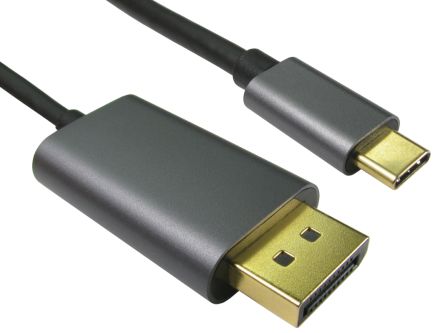 RS PRO Male DisplayPort to Male USB C  Cable, 8K, 2m [0]; 229-9975
