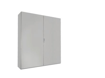 Rittal SE Series Sheet Steel Double-Door-Door Floor Standing Enclosure, Opaque Door, IP55, 1600 x 400 x 1800mm [5842600]; 230-0463