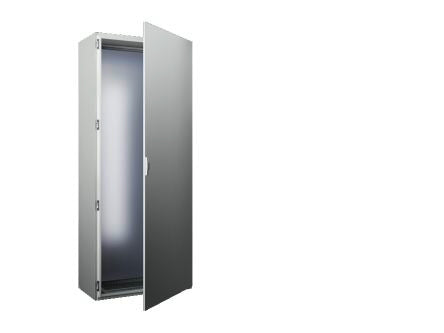 Rittal SE Series Sheet Steel Single-Door-Door Floor Standing Enclosure, Opaque Door, IP66, 1800 x 600 x 400mm [5830680]; 230-0476