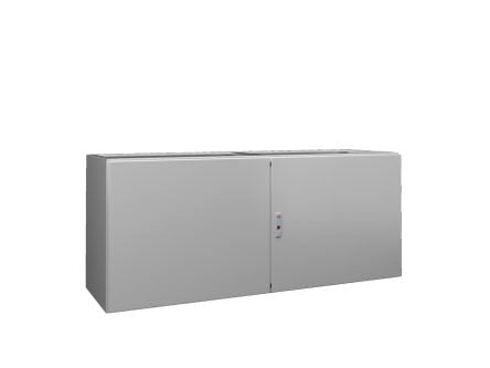 Rittal TP Series Sheet Steel Double-Door-Door Floor Standing Enclosure, Opaque Door, IP55, 675 x 1600 x 500mm [6707600]; 230-0498
