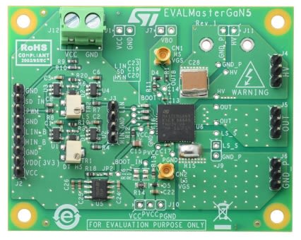 STMicroelectronics Demonstration Board for MASTERGAN5 Half-Bridge Driver for MASTERGAN5 for MASTERGAN5 [EVALMASTERGAN5]; 230-0850