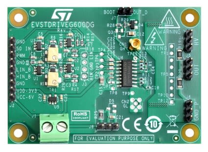 STMicroelectronics Demonstration Board for STDRIVEG600 Half-Bridge Driver for STDRIVEG600 for STDRIVEG600 [EVSTDRIVEG600DG]; 230-0851