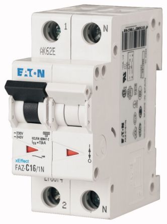 Eaton xEffect MCB, 1+N, 4A Curve B [177501 FAZ6-B4/1N]; 230-0913