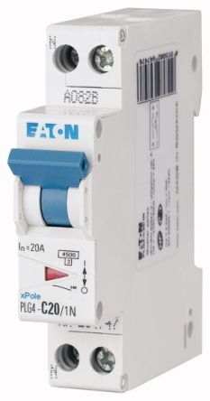 Eaton MCB, 1+N, 20A Curve B [264727 PLG4-B20/1N]; 230-1069