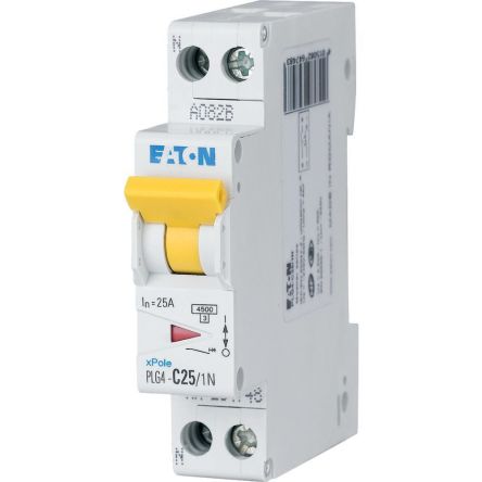 Eaton MCB, 1+N, 25A Curve C [264748 PLG4-C25/1N]; 230-1079