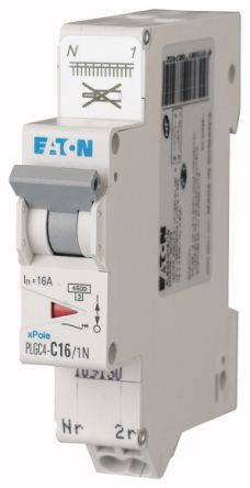 Eaton MCB, 1+N, 20A Curve C [109131 PLGC4-C20/1N]; 230-1106
