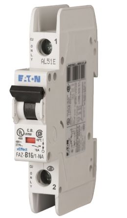 Eaton FAZ-NA MCB, 1P, 500mA Curve D [102097 FAZ-D0,5/1-NA]; 230-1306