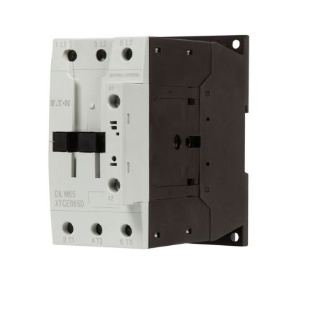 Eaton Contactor, 230 V Coil, 3-Pole, 910 A, 30 kW, 1NO, 440 V [277894 DILM65(230V50HZ,240V60HZ)]; 230-1339